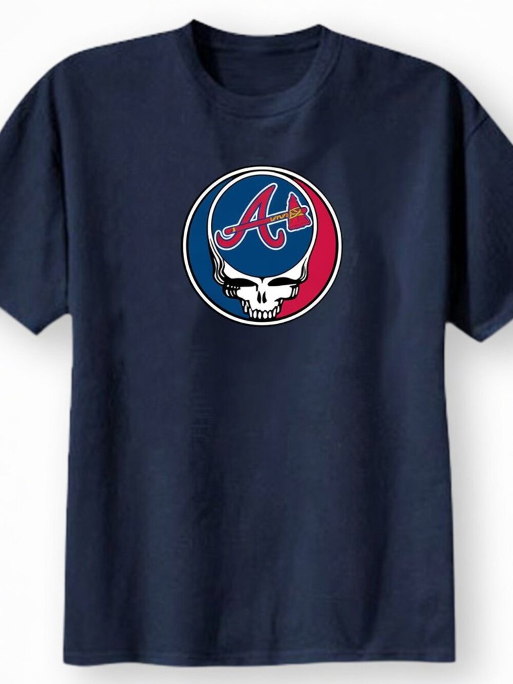 Atlanta Braves Stealie Grateful Dead Shakedown Street style T-Shirt NWT